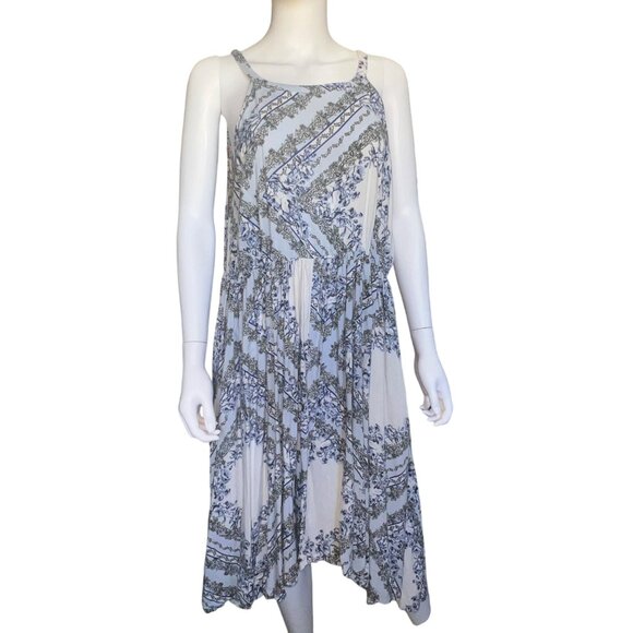 Torrid Floral Print Midi Dress With Sleeveless Design & High-Low Hem - Size 1/1X - Picture 1 of 8